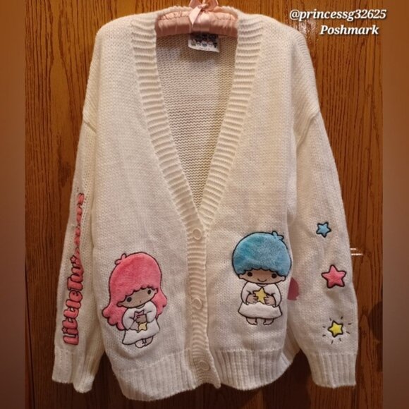 ๐๐ข๐ฅ๐๐ฉ๐๐ฅ ๐ฎ๐ญ Sanrio X Little Twin Stars Knit Cardigan Sweater - Picture 8 of 16